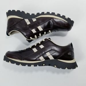 Skechers Womens Leather Grand Jams Rubber sole